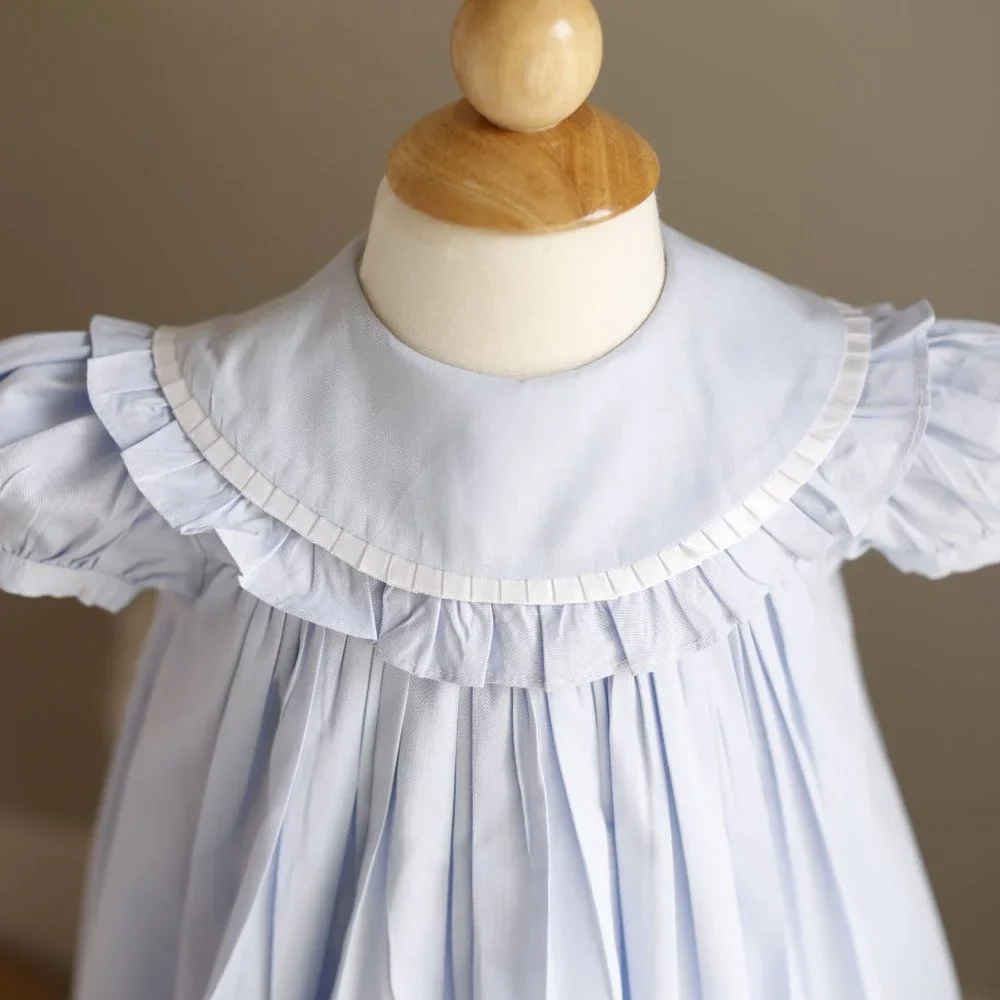 Blue Cotton Float Dress Boutique Bailey Boys 2T Classic Traditional Like New - Picture 3 of 7